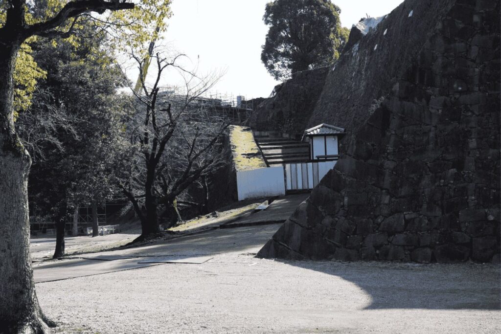 熊本城　熊本城平櫓　熊本城不開門
