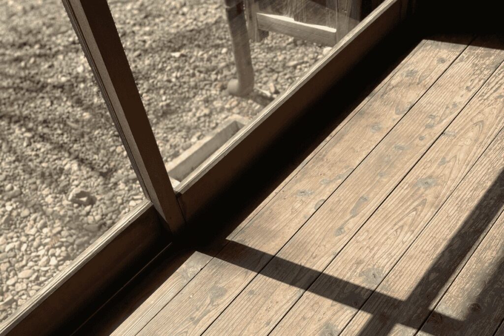 夏目漱石大江旧居縁側