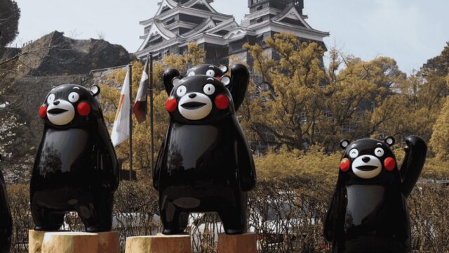 熊本県伝統工芸館のくまモン