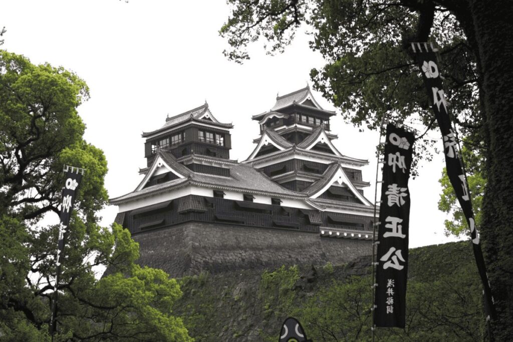 加藤神社から望む熊本城